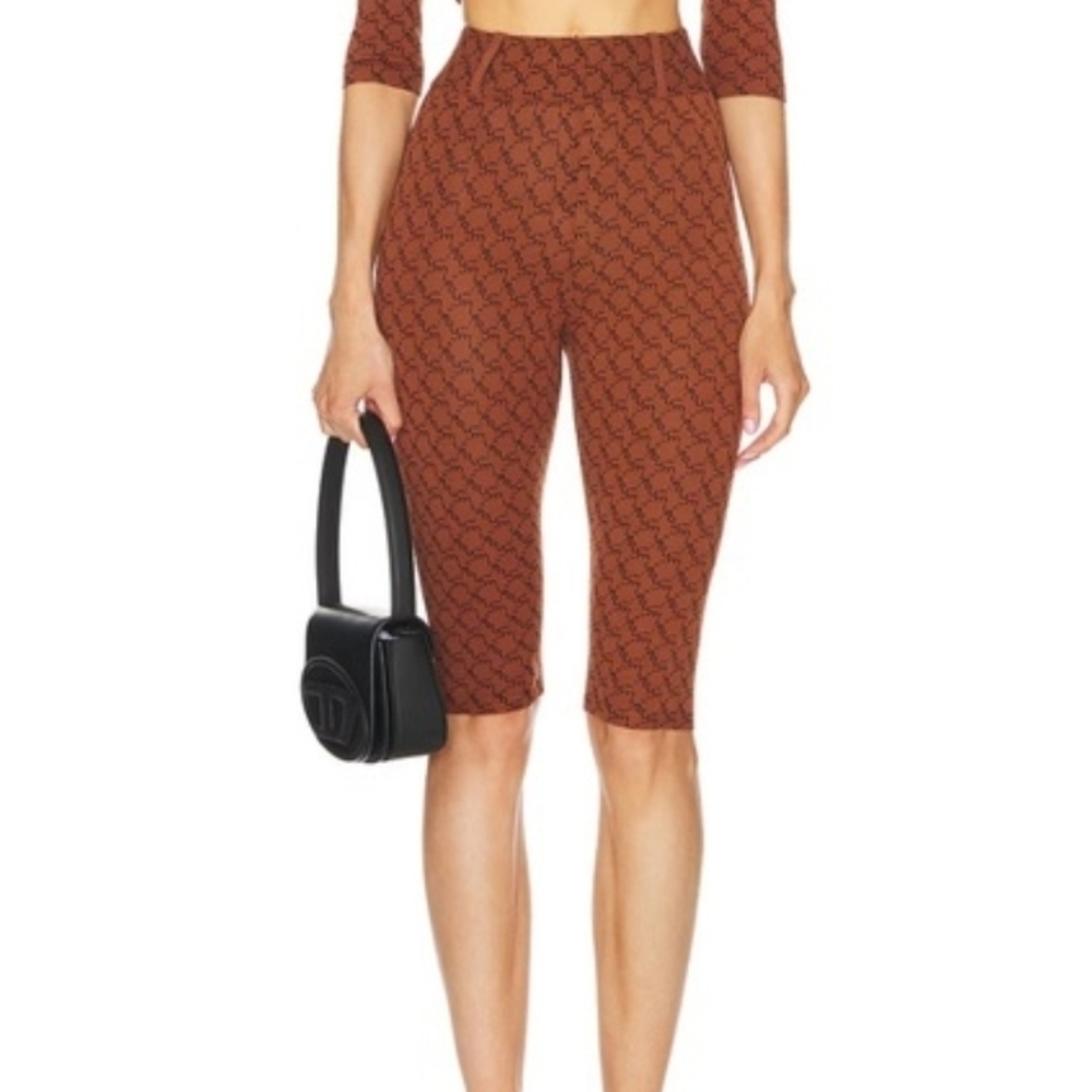Miaou | Harley Monogram Capri Size XS In Mocha
